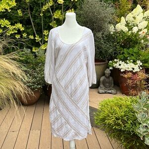 Soft surroundings linen fully lined dress